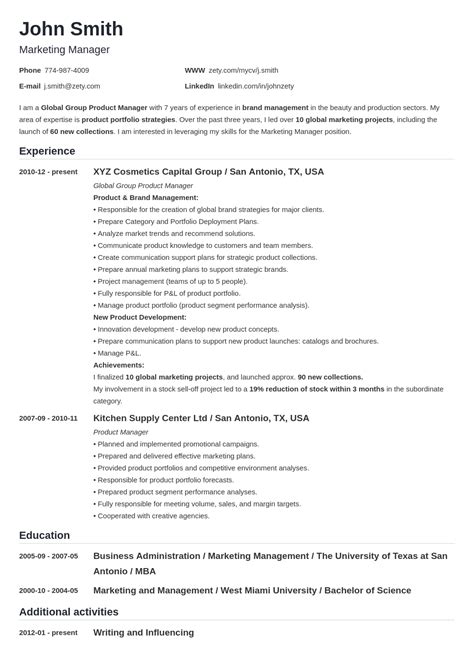 list education   resume section examples