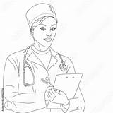 Doctor Coloring Gown Dressing Medical Woman Girl Clothes Vector Raster Dreamstime Royalty Book Illustration Illustrations Comp Contents Similar Search Preview sketch template