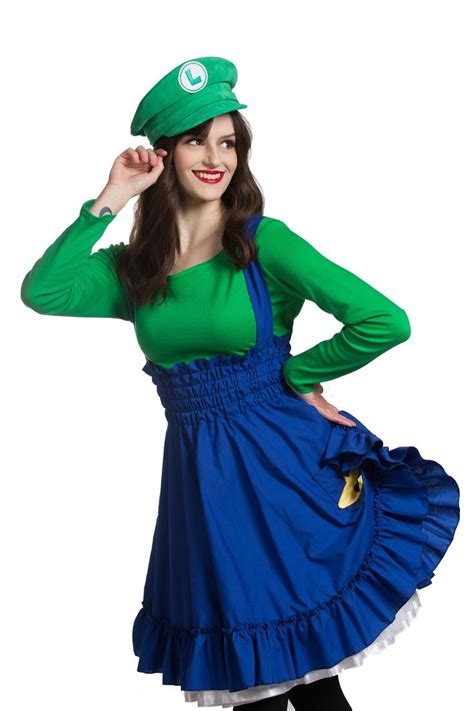 Luigi Cosplay Dress Woman S Costume Geek Super Mario Etsy Cosplay