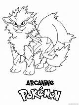 Arcanine Coloring4free sketch template