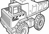 Truck Coloring Tonka Pages Getcolorings Getdrawings sketch template