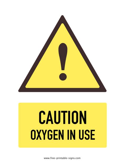 printable  smoking oxygen   sign  printable signs