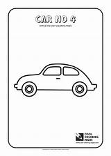 Coloring Pages Car Simple Easy Cool Toddlers sketch template