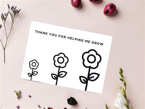 helping  grow card printable color  card etsy