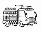 Camion Pompieri Bomberos Dibujo Pompiers Pompier Acolore Stampare Coloritou Pompiere sketch template