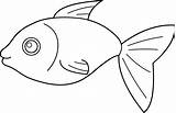 Fish Outline Clip Clipart Coloring Drawing Line Pages Cliparts Happy Color Colouring Drawings Simple Easy Transparent Wikiclipart Library Animals Template sketch template