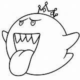 King Colorir Fantasminha Mansion Lengua Kirby Sacando Coloriage Tudodesenhos Tartaruga Pegando Estrelas Páginas Open Minion sketch template