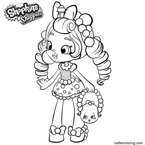 shoppies coloring pages  shopkins  printable coloring pages