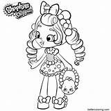 Coloring Shopkins Pages Shoppies Doll Printable Kids Girls Color Bettercoloring Ages Print sketch template