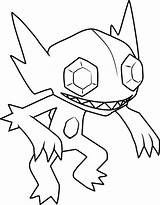 Sableye Pokémon Coloringpages101 sketch template