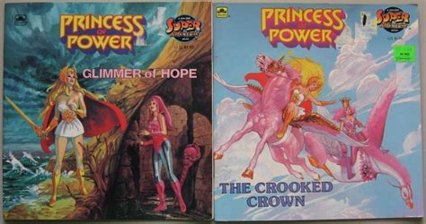 Lot Of 2 She Ra Princess Of Power Golden Books Pb Glimmer
