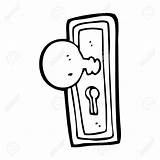 Knob Door Cartoon Clipart Vector Drawing Doorknob Alice Wonderland Clip Clipartmag Stock Getdrawings Illustration Preview sketch template