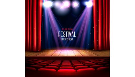 Festival Night Show Background Object Illustrations ~ Creative Market