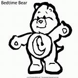 Coloring Pages Bedtime Bear Printable Care Library Clipart Cheer Popular Coloringhome Comments sketch template