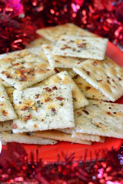 spicy saltine fire crackers southern  simple