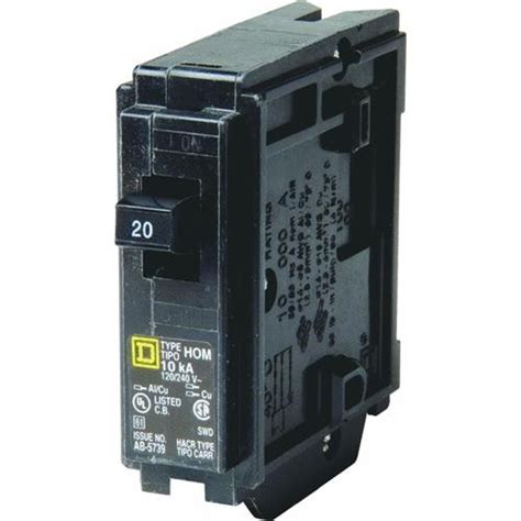 square   square  homeline single pole circuit breaker