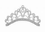 Coloring Princess Crown Tiara Pages Printable Girls Print Drawing Color Kids Bubakids Sheets Line Tiaras Pretty Colouring Getdrawings Quality High sketch template