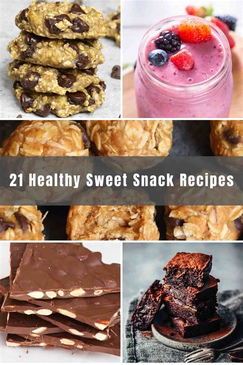 21 Healthy Sweet Snack Recipes Izzycooking