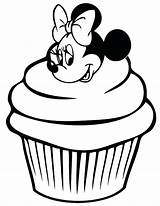 Coloring Minnie Mouse Cupcake Pages Cute Cupcakes Birthday Clipart Drawing Kitty Hello Draw Pinkalicious Printable Color Drawings Line Cartoon Disney sketch template
