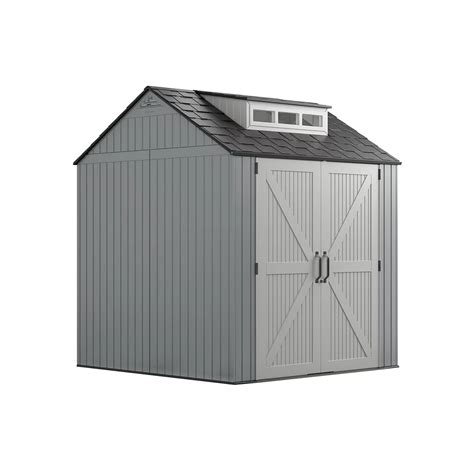 rubbermaid rubbermaid  ft   ft easy install storage shed