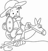 Quijote Mancha Sancho Cervantes Panza Google Educacion Sobre Resumen Preescolar Saavedra Quixote Dom Infantiles Escolares sketch template