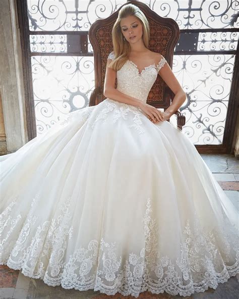 Bridal Gown Ball Gown Lace Princess Wedding Dresses Sexy Vintage