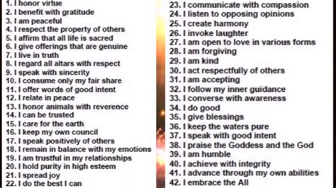 Egypt 42 Laws Of Maat Vs 10 Commandments Whats The