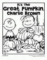 Coloring Halloween Brown Charlie Pages Pumpkin Peanuts Great Printable Snoopy sketch template