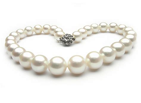 white south sea pearl necklace  mm aa pearl necklaces pearl hours