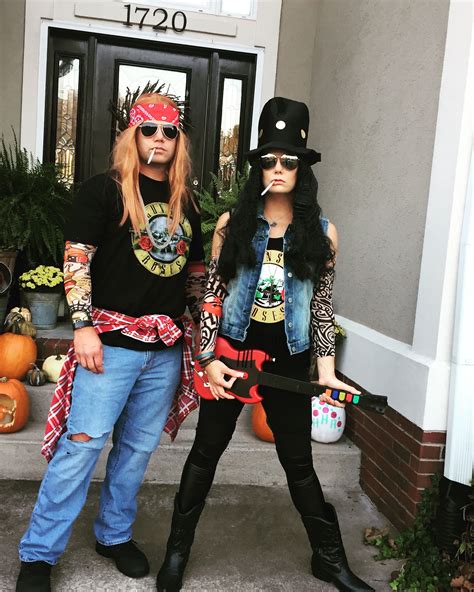 guns  roses halloween couple costume  party costumes rockstar