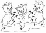 Coloring Pages Pigs Little Pig Three Wolf Big Bad Printable Adults Hay Color Print Fifer Edmund Fiddler Cute Bale Getdrawings sketch template