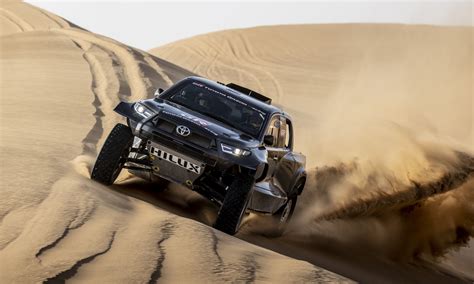 toyota gr dkr hilux  racer unveiled wvideo double apex