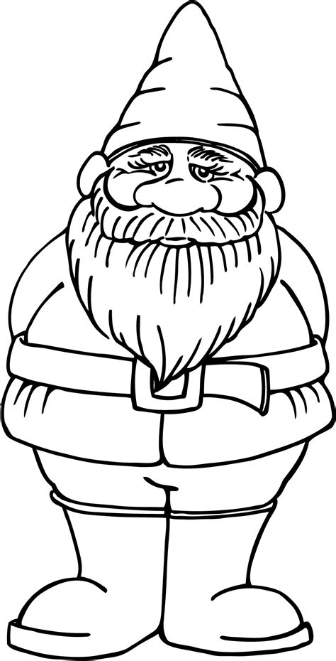gnome coloring pages  getcoloringscom  printable colorings