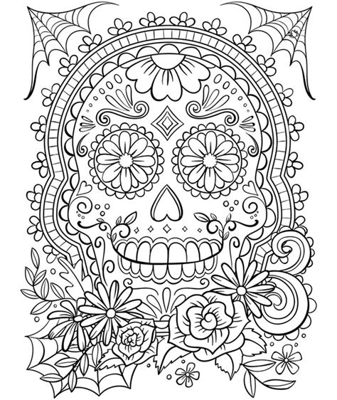 sugar skull coloring page crayolacom