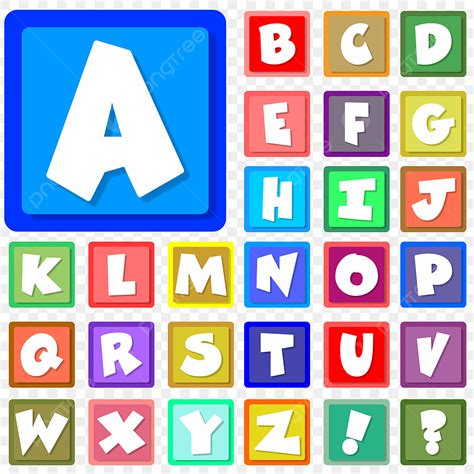 colored alphabet clipart png images alphabet box color lettering