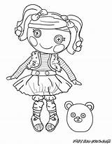 Coloring Pages Lalaloopsy Stuff Fluff Doll Mittens Printable Print Kids Clipart Color Library sketch template