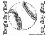Coloring Baseball Pages Kids Sports Ball Easy Printables Visit sketch template