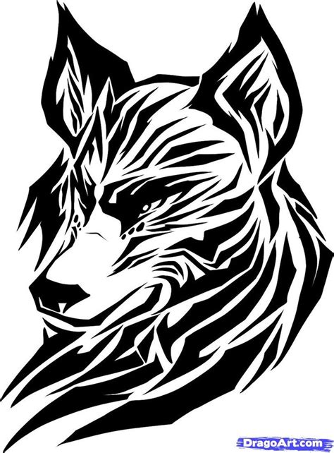 tribal wolf ideas  pinterest tribal wolf