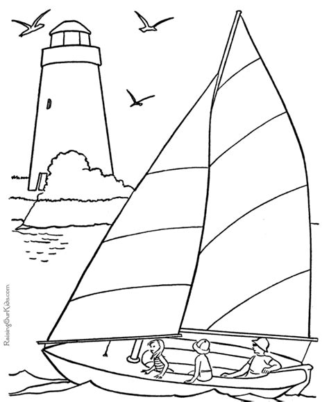 coloring pages printable boat coloring pages