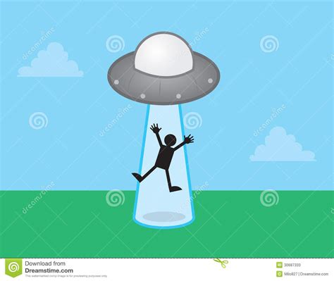 alien spaceship beamed figure stock vector illustration of fiction conspiracy 30687333
