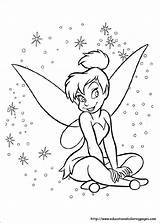 Tinkerbell Coloring Pages Printable Fairy Colouring Disney Sheets Color Kids Print Template Printables Fairies Drawing Tinker Bell Characters Sheet Colorear sketch template