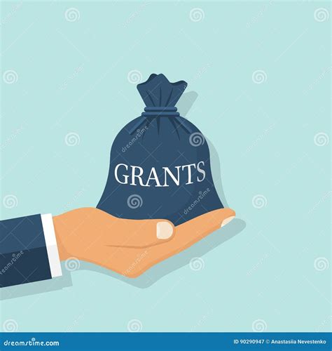 grant money text background word cloud concept vector illustration