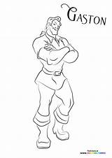 Gaston Beast sketch template