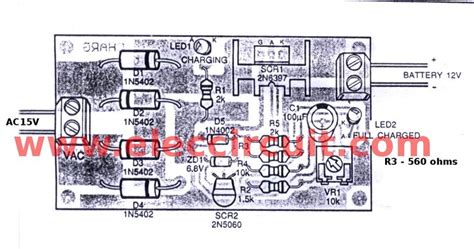 battery charger circuit automatic battery charger circuit projects