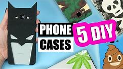 5 DIY PHONE CASES for BOYS! Easy phone cases tutorial