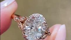 Rachael - Vintage Inspired Rose Gold 1.58ct Oval Diamond Engagement Ring