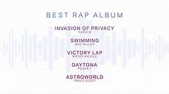 Best Rap Album - 61st GRAMMY Awards