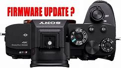 Sony Firmware Update Tutorial using A7R IV