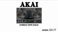 Akai GX-77 Open Reel Deck Restoration & Mod.