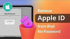 [2 Ways] How to Remove Apple ID from iPad without Password 2024 | Delete iCloud Account